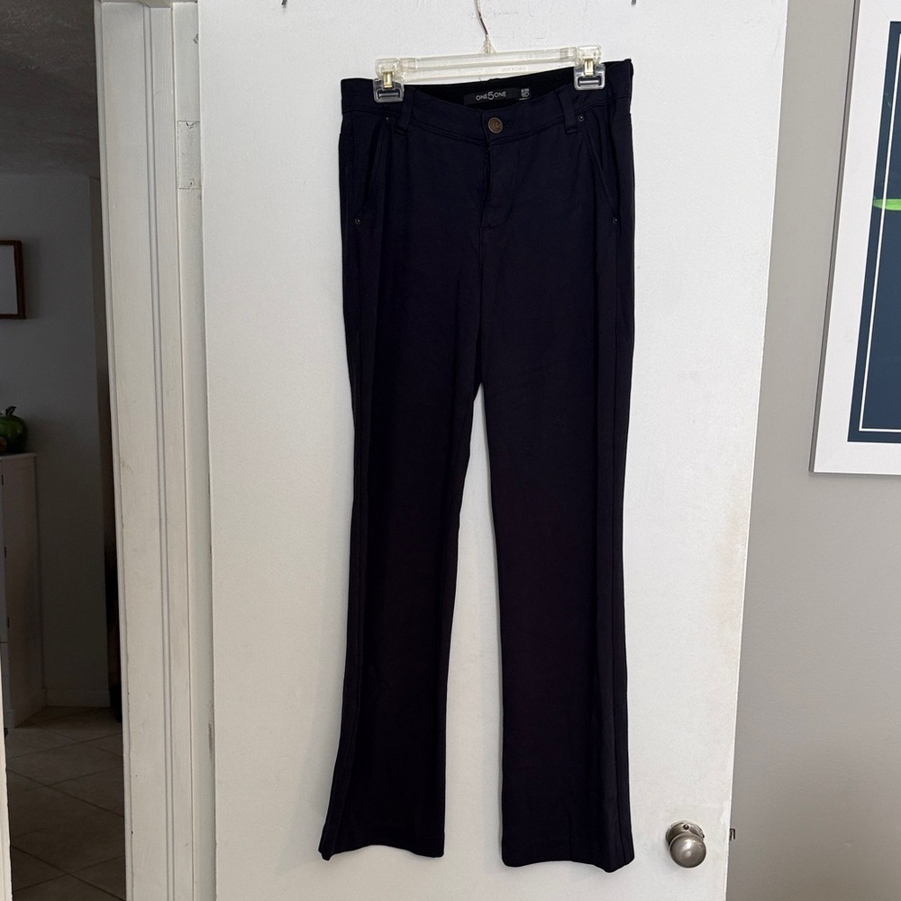 one 5 one Women's Navy Boot Cut Pants